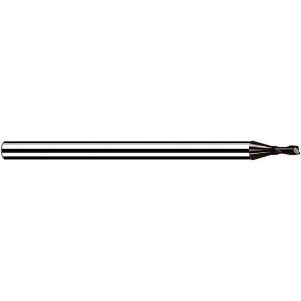Fraisa - 0.6mm, 0.72mm LOC, 40mm OAL, 2 Flute Solid Carbide Square End Mill - Industrial Tool & Supply