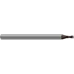 Fraisa - 0.6mm, 0.72mm LOC, 40mm OAL, 2 Flute Solid Carbide Square End Mill - Industrial Tool & Supply
