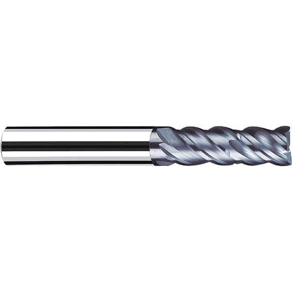 Fraisa - 1/8, 5/16" LOC, 1/4" Shank Diam, 2-1/4" OAL, 4 Flute Solid Carbide Square End Mill - Industrial Tool & Supply