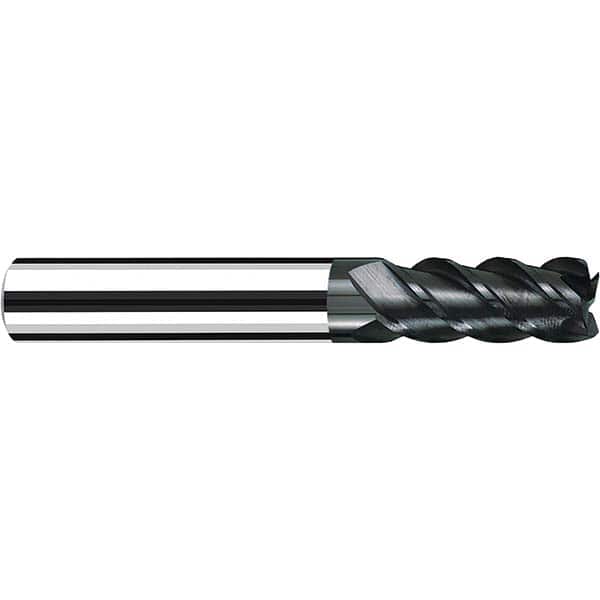 Fraisa - 3/8, 1" LOC, 3/8" Shank Diam, 3" OAL, 4 Flute Solid Carbide Square End Mill - Industrial Tool & Supply