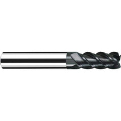 Fraisa - 3/8, 1" LOC, 3/8" Shank Diam, 3" OAL, 4 Flute Solid Carbide Square End Mill - Industrial Tool & Supply