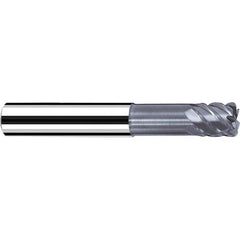Fraisa - 1/8" Diam 4 Flute Solid Carbide 0.02" Corner Radius End Mill - Industrial Tool & Supply