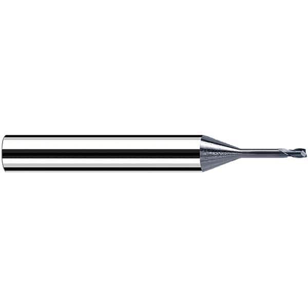 Fraisa - 0.6mm, 6mm LOC, 57mm OAL, 2 Flute Solid Carbide Square End Mill - Industrial Tool & Supply