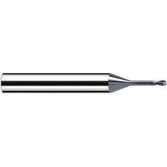 Fraisa - 0.5mm, 6mm LOC, 57mm OAL, 2 Flute Solid Carbide Square End Mill - Industrial Tool & Supply