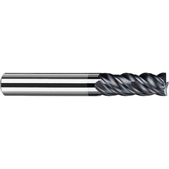 Fraisa - 1/4, 5/8" LOC, 1/4" Shank Diam, 2-1/4" OAL, 4 Flute Solid Carbide Square End Mill - Industrial Tool & Supply