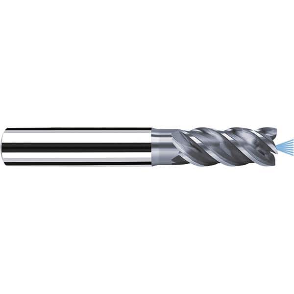Fraisa - 1/2" Diam 4 Flute Solid Carbide 0.008" Corner Radius End Mill - Industrial Tool & Supply