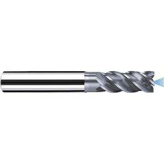 Fraisa - 1/2" Diam 4 Flute Solid Carbide 0.008" Corner Radius End Mill - Industrial Tool & Supply