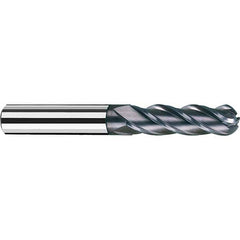 Fraisa - 5/16" Diam, 1-1/4" LOC, 4 Flute Solid Carbide Ball End Mill - Industrial Tool & Supply