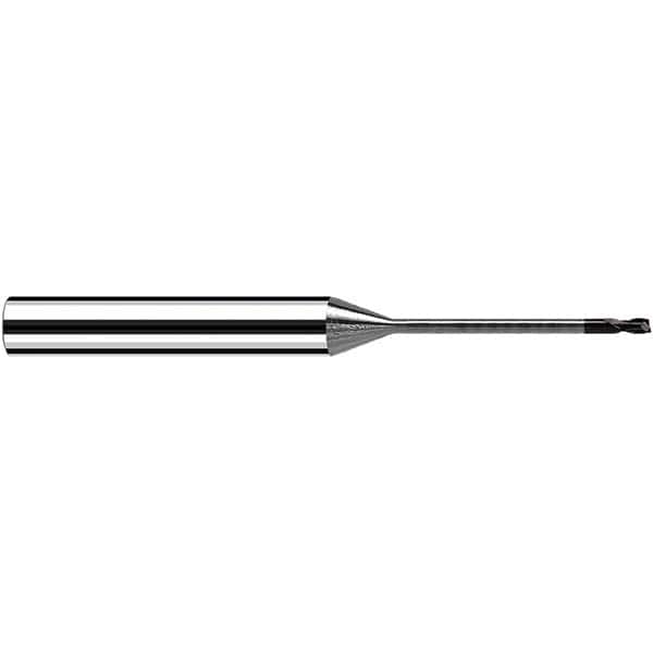 Fraisa - 0.6mm Diam 2 Flute Solid Carbide 0.05mm Corner Radius End Mill - Industrial Tool & Supply