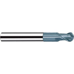Fraisa - 3/8" Diam, 3/8" LOC, 2 Flute Solid Carbide Ball End Mill - Industrial Tool & Supply