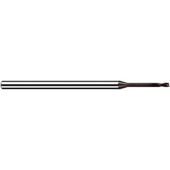 Fraisa - 0.8mm, 0.96mm LOC, 40mm OAL, 2 Flute Solid Carbide Square End Mill - Industrial Tool & Supply