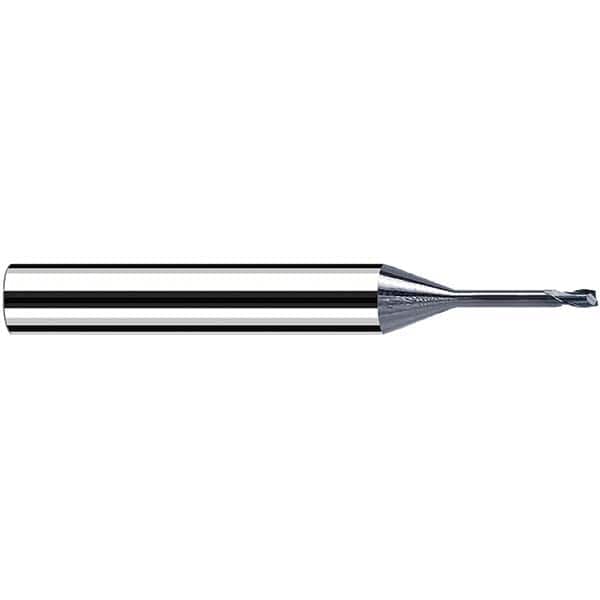 Fraisa - 0.5mm, 6mm LOC, 57mm OAL, 2 Flute Solid Carbide Square End Mill - Industrial Tool & Supply