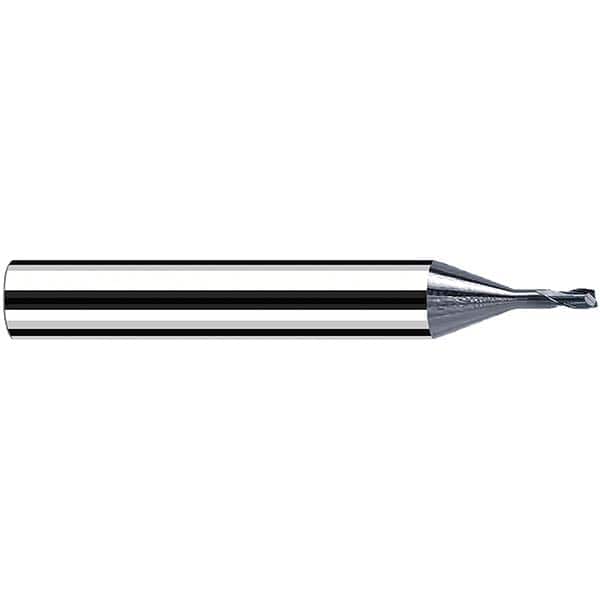 Fraisa - 0.5mm, 6mm LOC, 57mm OAL, 2 Flute Solid Carbide Square End Mill - Industrial Tool & Supply
