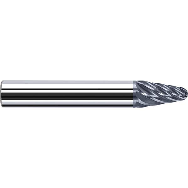 Fraisa - 8 Flute Solid Carbide Circle Segment Taper Form End Mill - Industrial Tool & Supply