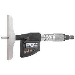 Starrett - Electronic Depth Micrometers Minimum Measurement (mm): 0.00 Minimum Measurement (Decimal Inch): 0.00 - Industrial Tool & Supply