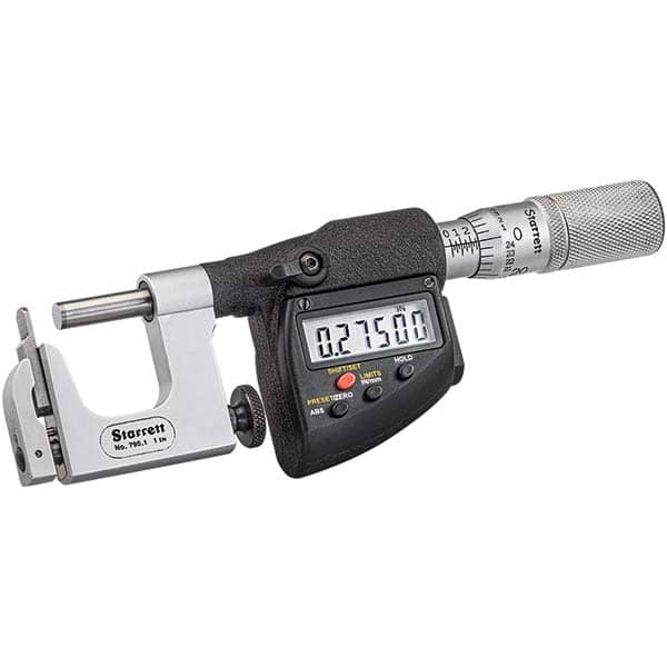 Starrett - Multi-Anvil Micrometers Operation Type: Electronic Anvil Type: Post - Industrial Tool & Supply