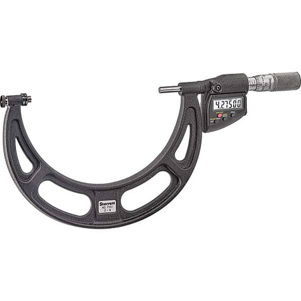 Starrett - Electronic Outside Micrometers Type: Interchangeable Anvil Type Minimum Measurement (Decimal Inch): 6 - Industrial Tool & Supply