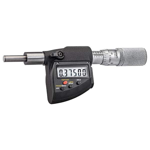 Starrett - Electronic Micrometer Heads Minimum Measurement (Inch): 1 Minimum Measurement (mm): 25 - Industrial Tool & Supply