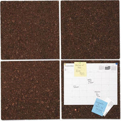 UNIVERSAL - Cork Bulletin Boards Style: Bulletin Color: Dark Brown - Industrial Tool & Supply