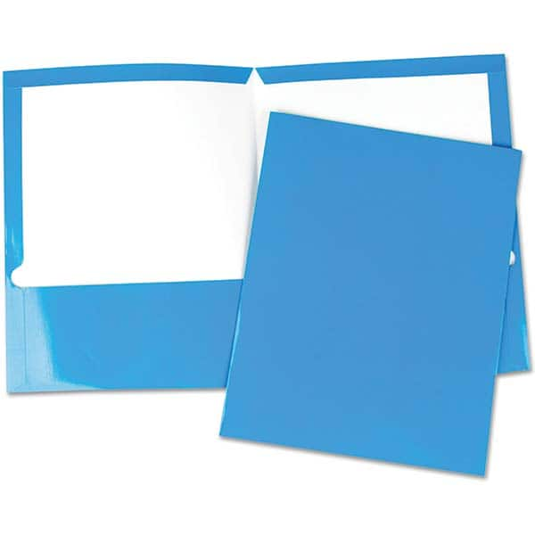 UNIVERSAL - File Folders, Expansion Folders & Hanging Files Folder/File Type: Pocket Folders Color: Blue - Industrial Tool & Supply