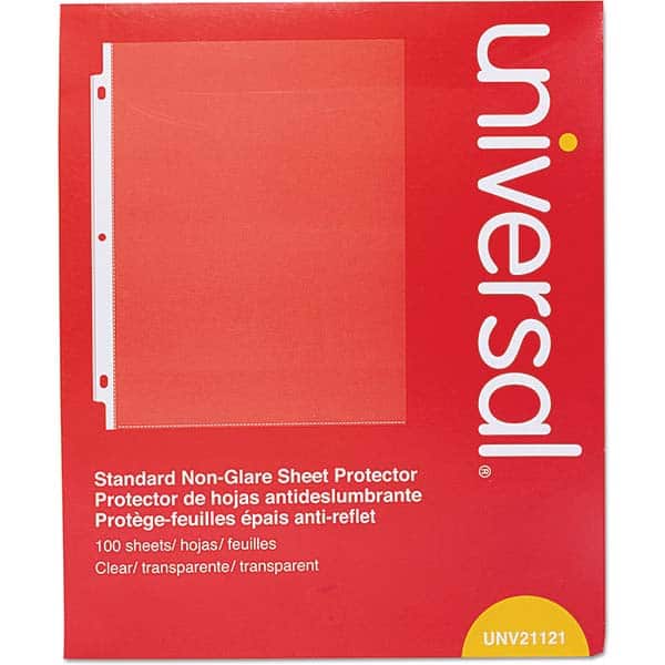 UNIVERSAL - Document Protectors Type: Sheet Protector Width (Inch): 9.65 - Industrial Tool & Supply