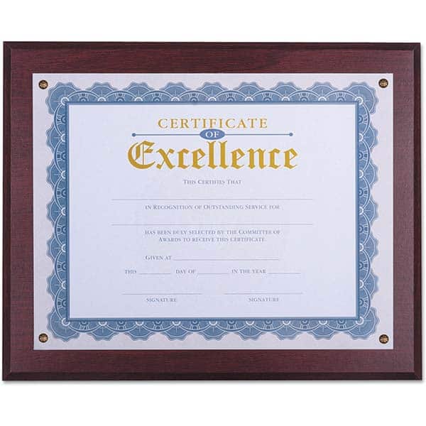 UNIVERSAL - Document Protectors Type: Award Plaque Width (Inch): 13.33 - Industrial Tool & Supply