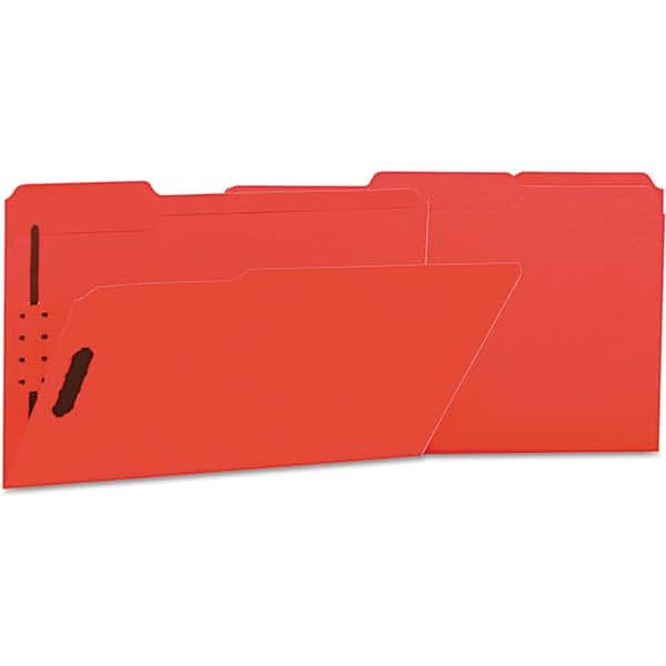 UNIVERSAL - File Folders, Expansion Folders & Hanging Files Folder/File Type: File Folders with Top Tab Color: Red - Industrial Tool & Supply