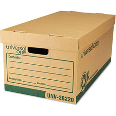 UNIVERSAL - Compartment Storage Boxes & Bins Type: Storage Box Color: Kraft/Green - Industrial Tool & Supply