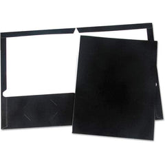 UNIVERSAL - File Folders, Expansion Folders & Hanging Files Folder/File Type: Pocket Folders Color: Black - Industrial Tool & Supply