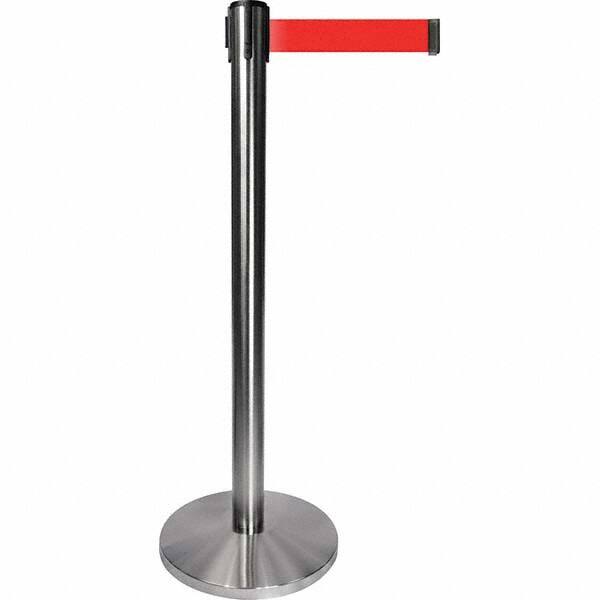 Tensator - Barrier Posts Type: Tensabarrier Post Post Color/Finish: Satin Chrome - Industrial Tool & Supply