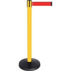 Tensator - Barrier Posts Type: Tensabarrier Post Post Color/Finish: Yellow - Industrial Tool & Supply