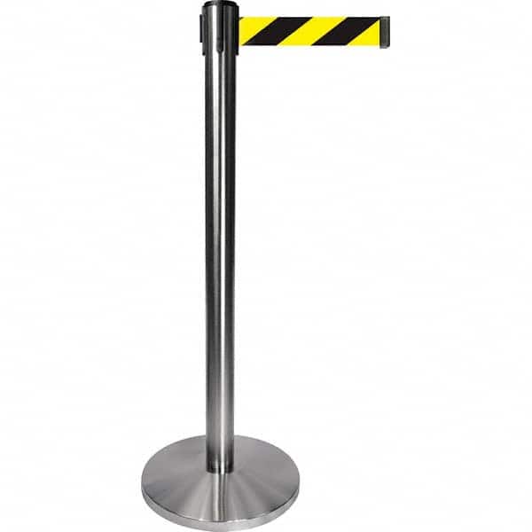 Tensator - Barrier Posts Type: Tensabarrier Post Post Color/Finish: Satin Chrome - Industrial Tool & Supply