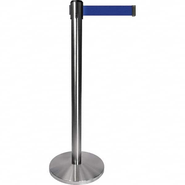 Tensator - Barrier Posts Type: Tensabarrier Post Post Color/Finish: Satin Chrome - Industrial Tool & Supply