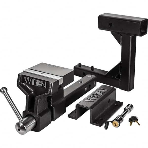 Wilton - 6" Jaw Width x 5-3/4" Jaw Opening, 5" Throat Depth, Bench & Pipe Combination Vise - Industrial Tool & Supply