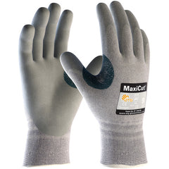 19-D470/XL Cut Resistant Glove - MaxiCut Gray Dyneema/Eng Yrn Shell - Gray Nitrile MicroFoam Grip - A4 - Exact Industrial Supply