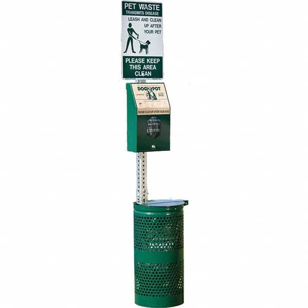DOGIPOT - Pet Waste Stations Mount Type: Pole Mount Overall Height Range (Feet): 4' - 8' - Industrial Tool & Supply