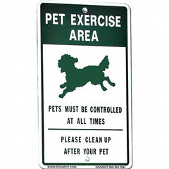 DOGIPOT - Pet Waste Station Accessories Type: Reflective Pet Sign Material: Aluminum - Industrial Tool & Supply
