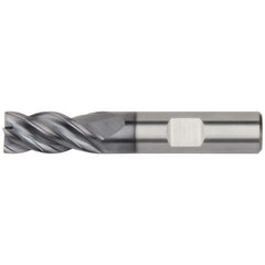 Kennametal - 7/16", 1" LOC, 7/16" Shank Diam, 2-3/4" OAL, 4 Flute, Solid Carbide Square End Mill - Industrial Tool & Supply