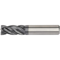 Kennametal - 3/8", 7/8" LOC, 3/8" Shank Diam, 2-1/2" OAL, 4 Flute, Solid Carbide Square End Mill - Industrial Tool & Supply