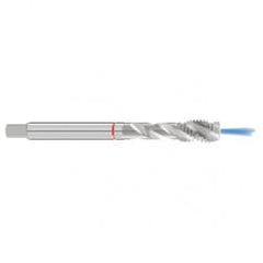 M14x2.0 6H 3-Flute Cobalt Red Ring Semi-Bottoming 40 degree Spiral Flute Tap-Bright - Industrial Tool & Supply