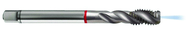 M12x1.5 6H 3-Flute Cobalt Red Ring Semi-Bottoming 40 degree Spiral Flute Tap-Bright - Industrial Tool & Supply
