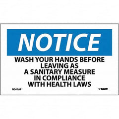 NMC - Safety & Facility Labels Message Type: Restroom, Janitorial & Housekeeping Header: NOTICE - Industrial Tool & Supply