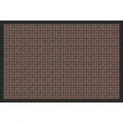 Entrance Mat: 5' Long, 3' Wide, Polypropylene Surface Indoor & Outdoor, Medium-Duty Traffic, Rubber Base, Brown