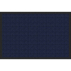 Entrance Mat: 5' Long, 3' Wide, Polypropylene Surface Indoor & Outdoor, Medium-Duty Traffic, Rubber Base, Blue