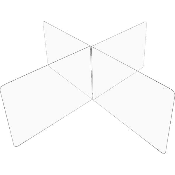 USA Sealing - 24" x 96" Partition & Panel System-Social Distancing Barrier - Industrial Tool & Supply