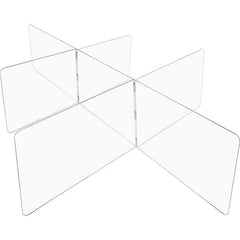 USA Sealing - 24" x 96" Partition & Panel System-Social Distancing Barrier - Industrial Tool & Supply