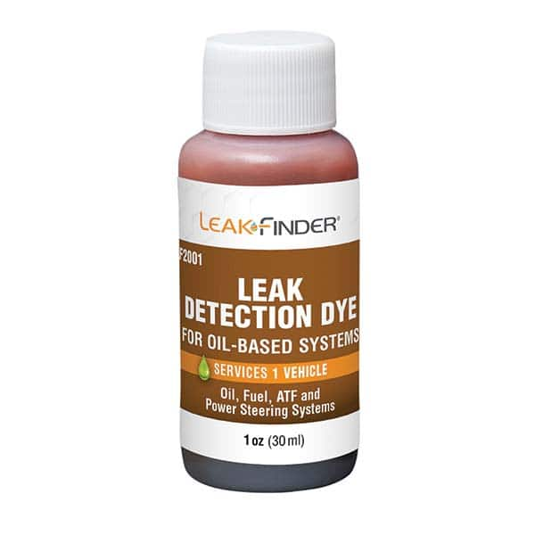 Leak Finder - Automotive Leak Detection Dyes Applications: Engine Oil; Transmission Fluid; Fuel Container Size: 1 oz. - Industrial Tool & Supply