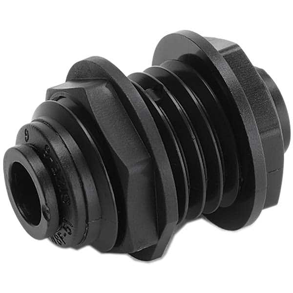 Parker - Plastic Push-To-Connect Tube Fittings Type: Bulkhead Union Tube Outside Diameter (Inch): 1/2 - Industrial Tool & Supply