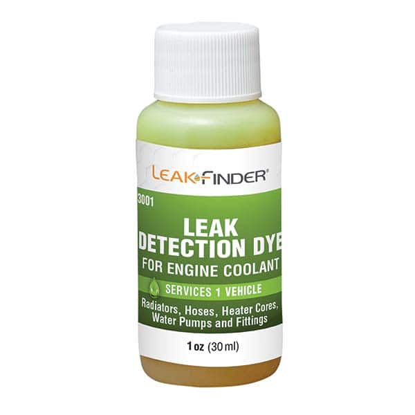 Leak Finder - Automotive Leak Detection Dyes Applications: Coolant Container Size: 1 oz. - Industrial Tool & Supply