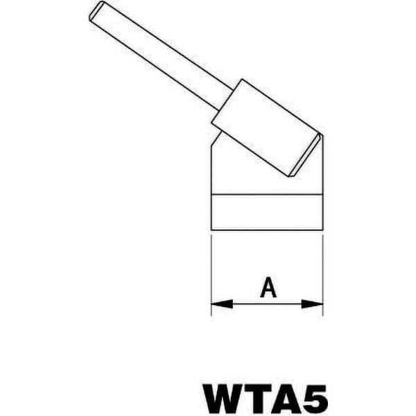 Weller - Soldering Iron Tips; Type: Bent Chisel ; For Use With: WTA50 ; Point Size: 0.5000 (Decimal Inch); Tip Diameter: 18.500 (Inch); Tip Diameter: 18.500 (mm) - Exact Industrial Supply